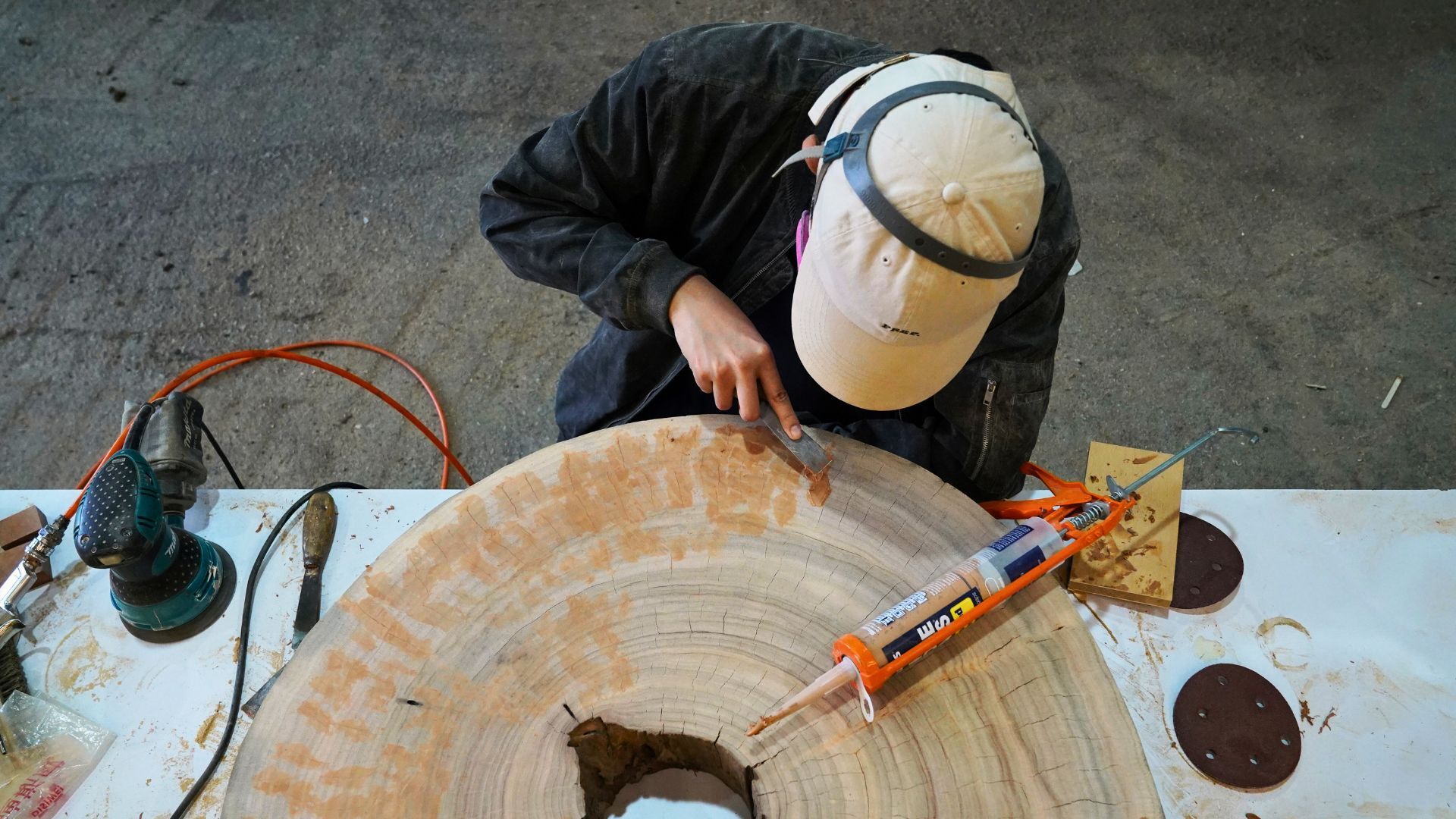 Video thumbnail for Hong Kong designers upcycle typhoon-felled trees into sustainable furniture