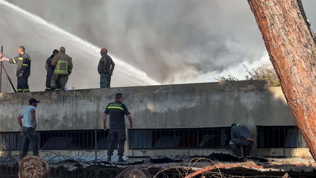 Video thumbnail for Lebanon: Fire breaks out at warehouse east of Beirut.