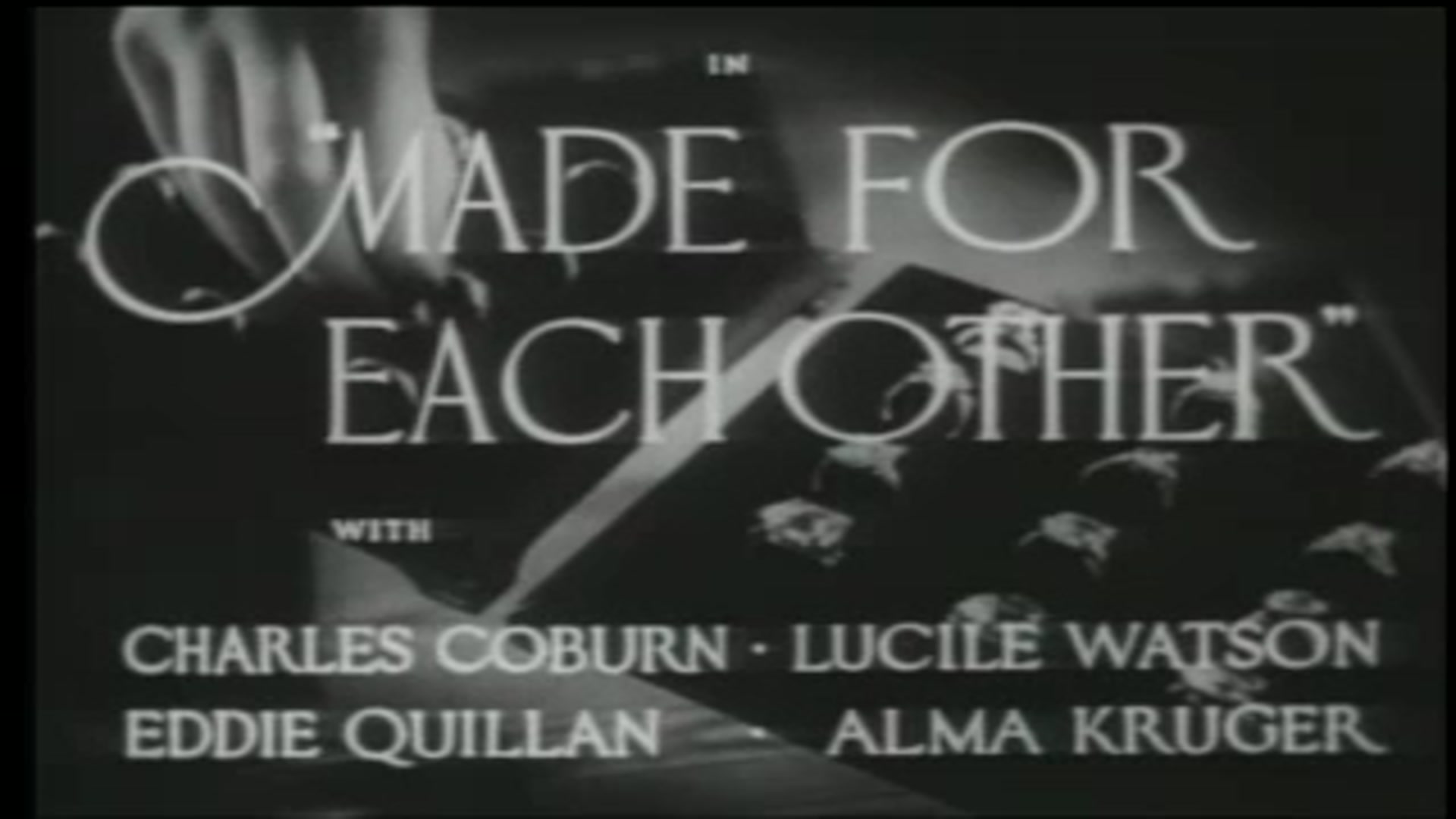 Video thumbnail for Made for Each Other (1939)