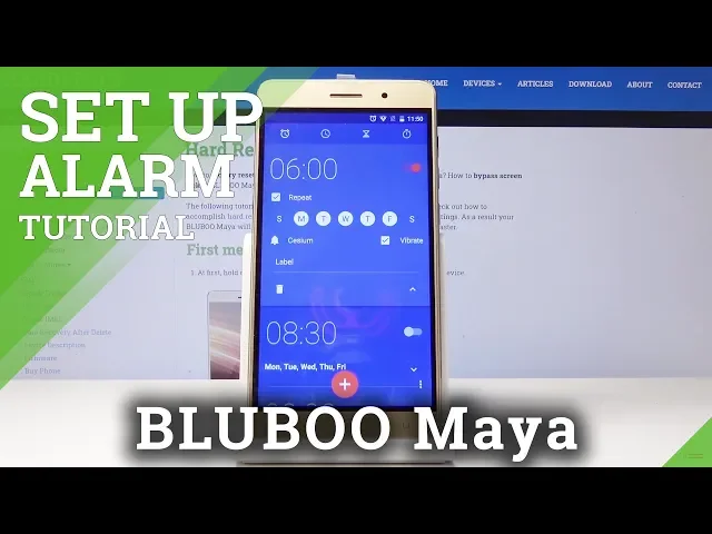 Video thumbnail for How to Set Alarm in BLUBOO Maya – Time Settings