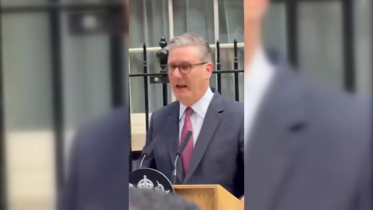Video thumbnail for US: Keir Starmer grows emotional during downing street resignation speech.