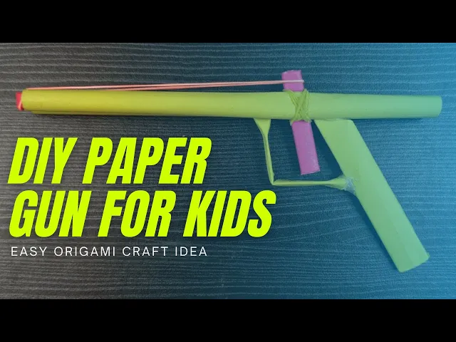 Paper Springfield Gun DIY Paper Gun for Kids - Origami Craft Ideas | Paper craft ideas ...