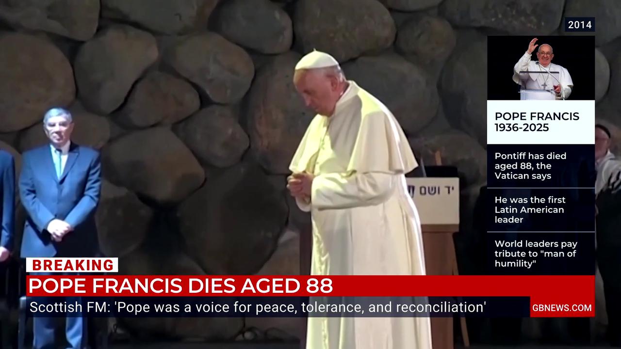 Video thumbnail for WATCH: Cameron Walker reports from 'focal point for Catholics to pay respects' after Pope Francis' death