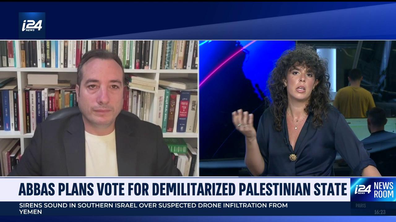 'Video thumbnail for Abbas plans vote for demilitarized Palestinian state'