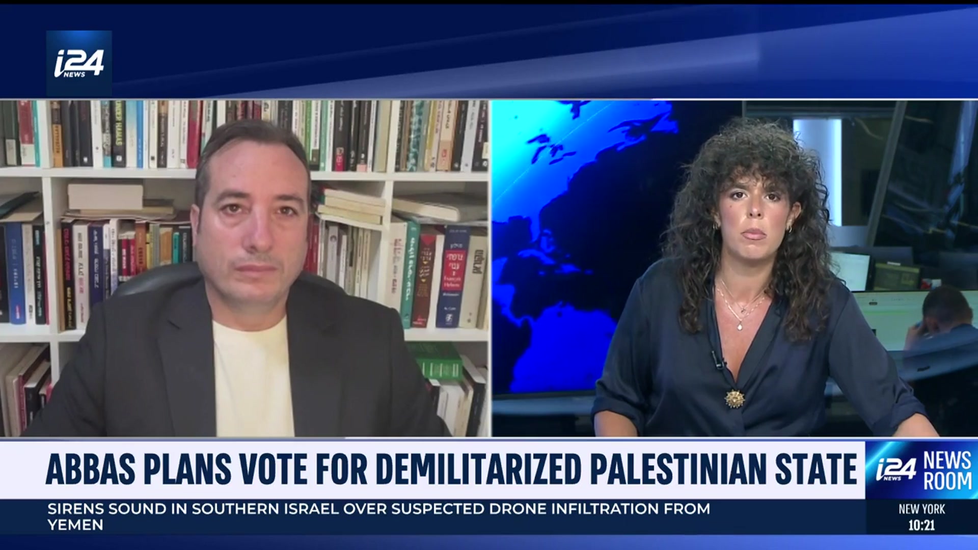 'Video thumbnail for Abbas plans vote for demilitarized Palestinian state'