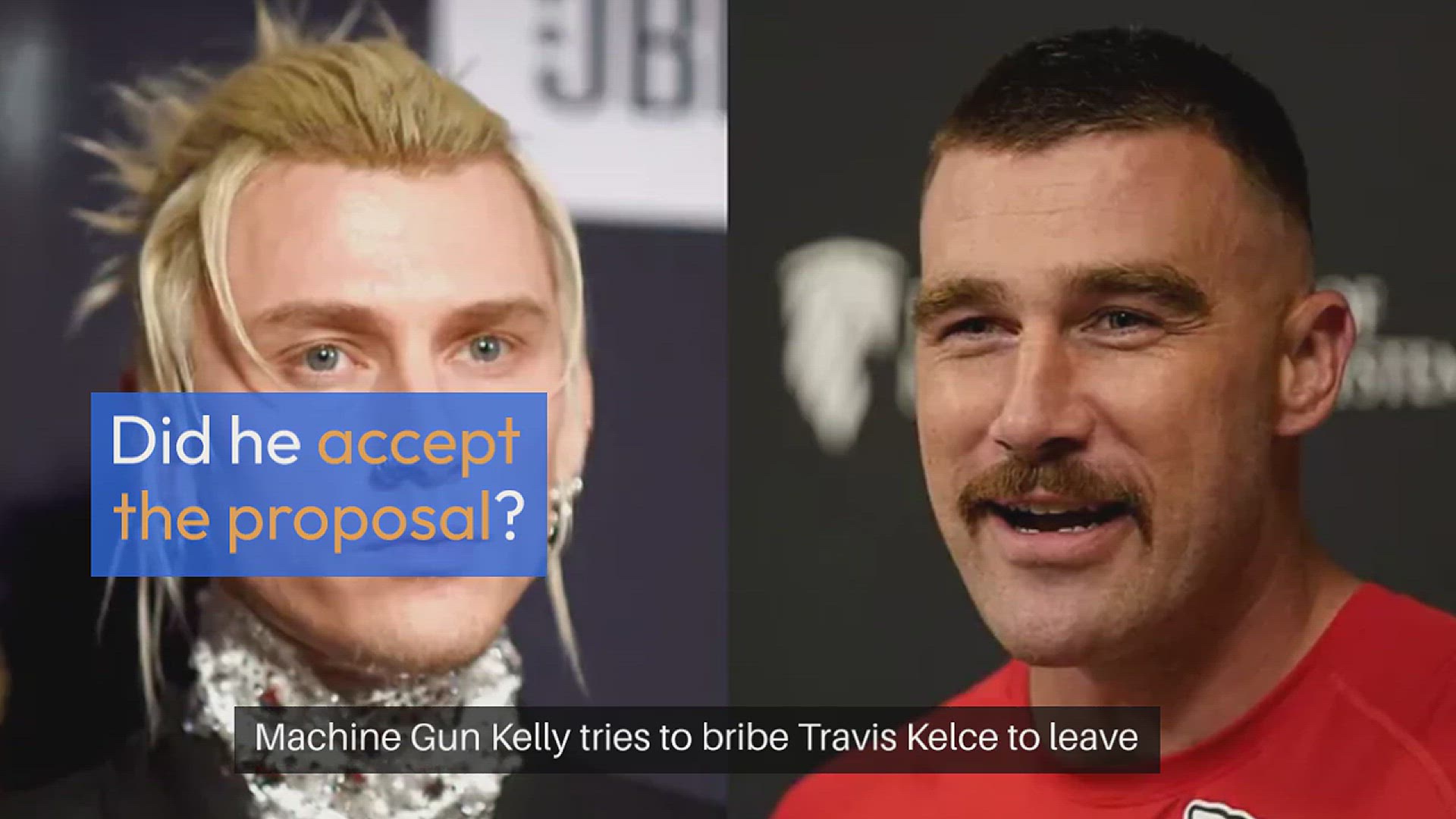 Des Kelly Machine Gun Kelly tries to bribe Travis Kelce to leave the Chiefs and ...