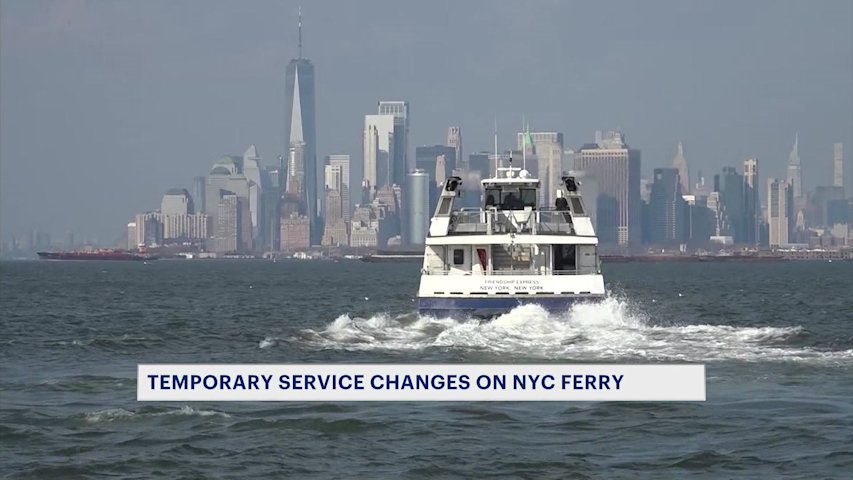 Video thumbnail for Temporary service changes affect NYC Ferry, MTA ahead of Fourth of July weekend