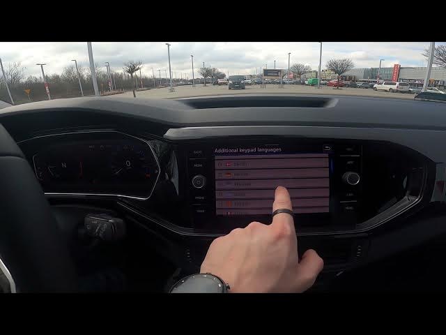 Video thumbnail for How to Add Languages to Keypad in Volkswagen T-Cross ( 2018 - now ) - Set More Keypad Languages
