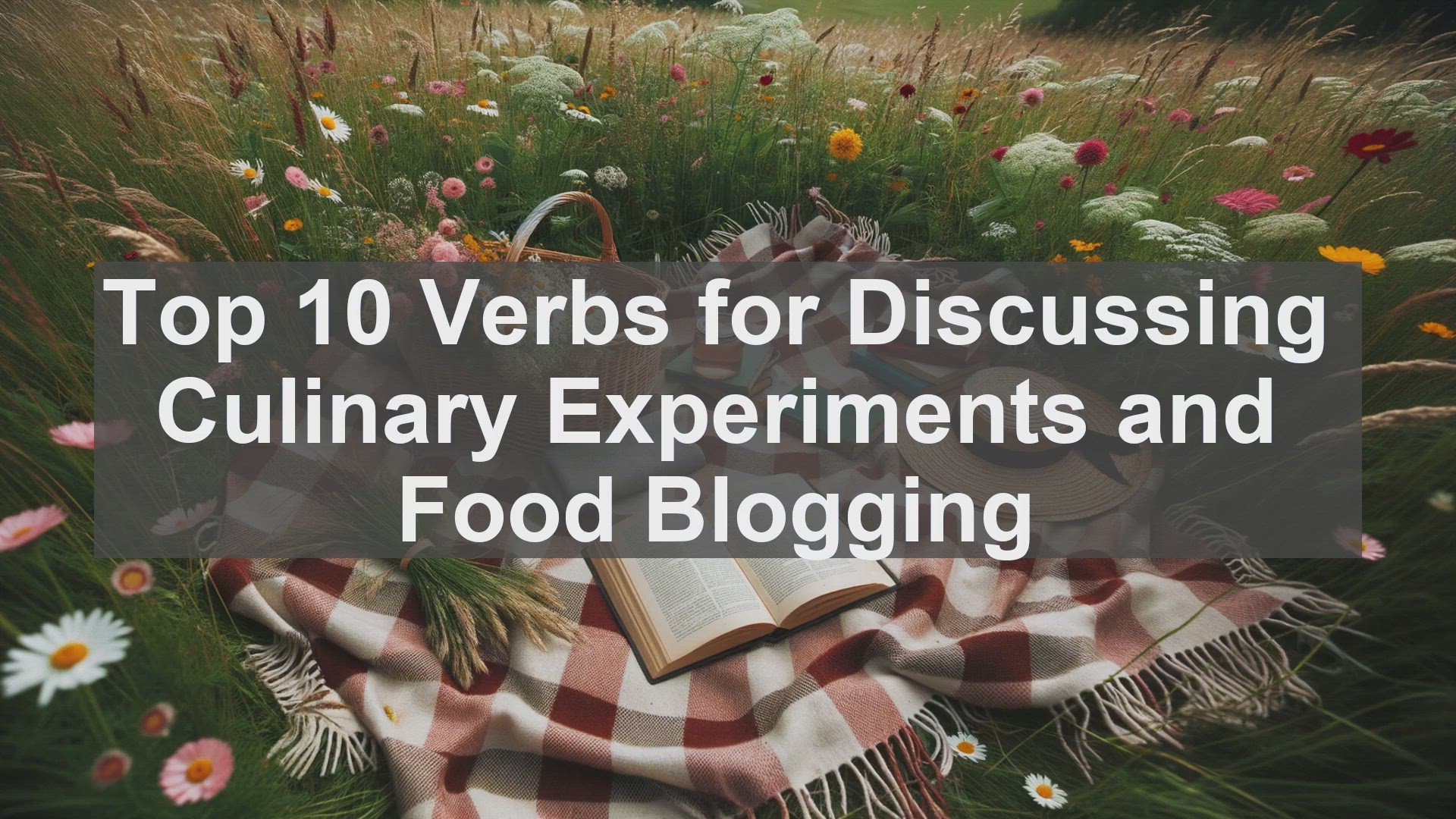 'Video thumbnail for Top 10 Verbs for Discussing Culinary Experiments and Food Blogging'