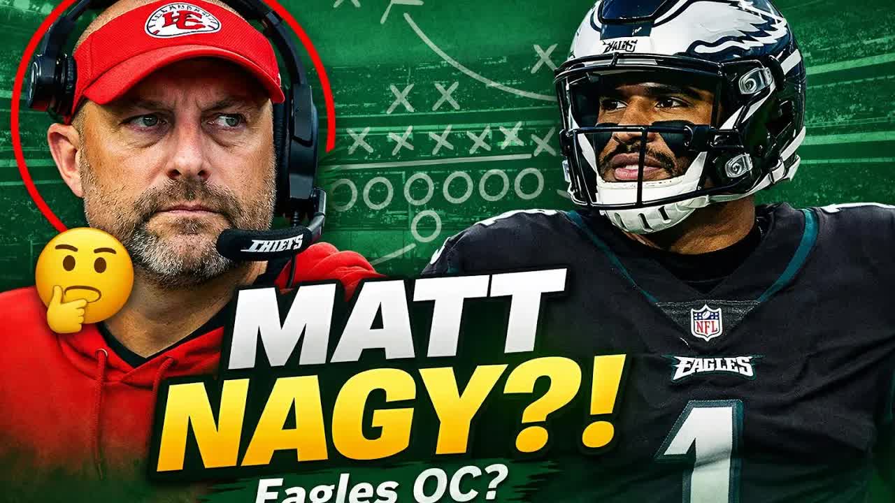 Video thumbnail for Lord Brunson: eagles' coaching search: matt nagy, offensive coordinator options & schefter hype