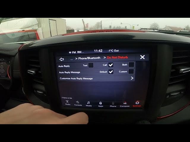 Video thumbnail for How to Find and Manage Phone Settings in Dodge RAM REBEL 1500 II ( 2019 - now )