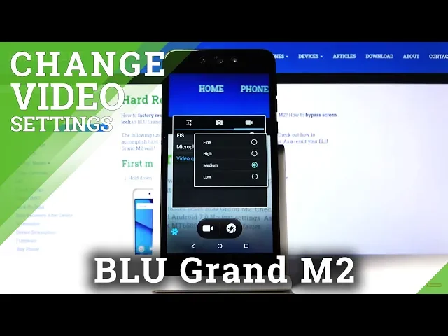 Video thumbnail for How to Change Video Quality in BLU Grand M2 – Recording Quality