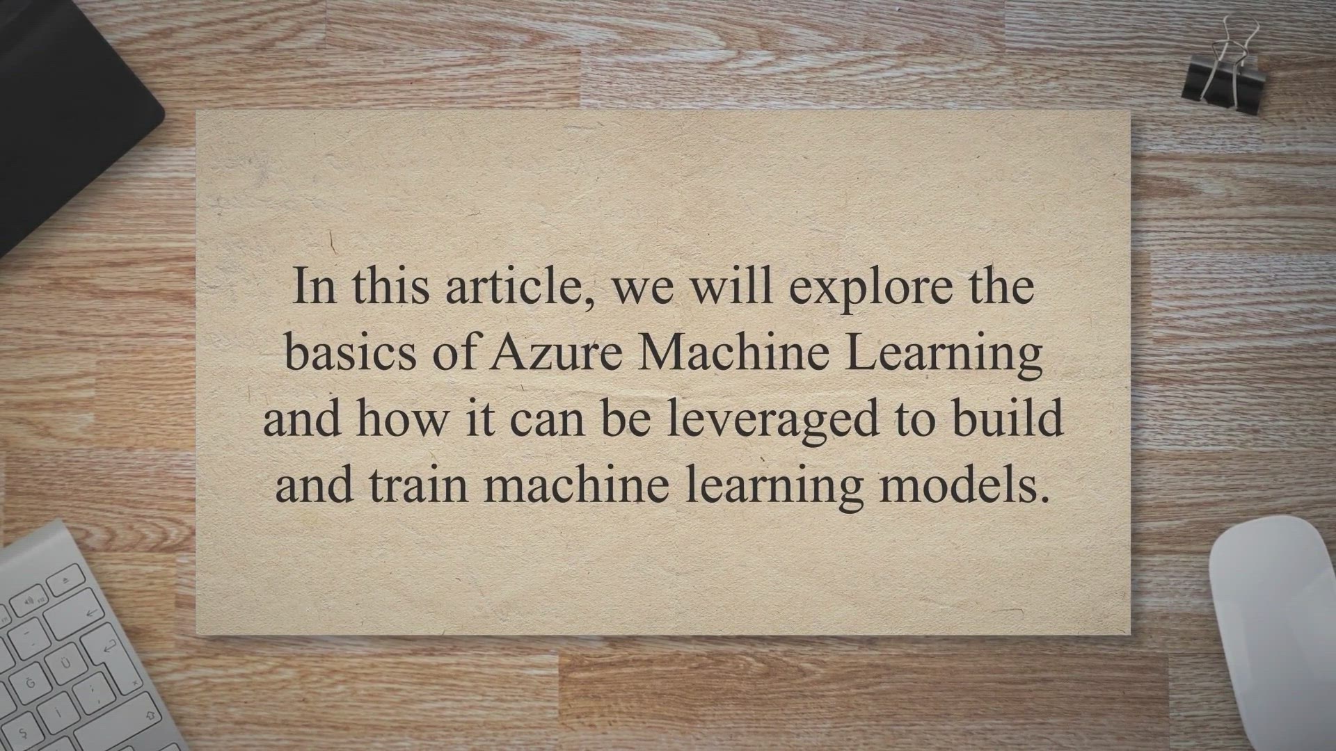 'Video thumbnail for Mastering Machine Learning: A Step-by-Step Guide to Training Models in Azure'