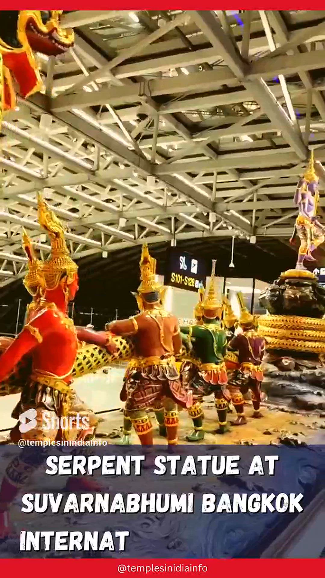 Video thumbnail for Serpent Statue at Suvarnabhumi Bangkok International Airport