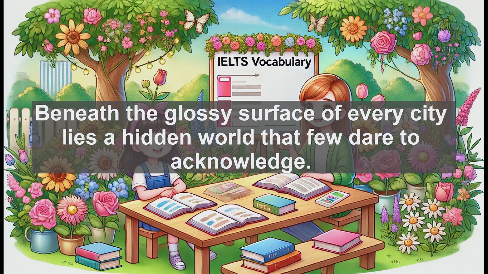 'Video thumbnail for 2000 Must Know IELTS 9.0 Vocabulary - Seamy: Exploring the Unsavory Side of Urban Life'
