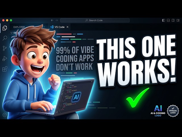 Video thumbnail for 99% of Vibe Coding Apps Don't Work (This AI App Builder Does)