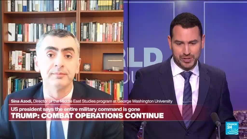 Video thumbnail for Unlikely Iran will "sign unconditional terms of surrender" Trump wants