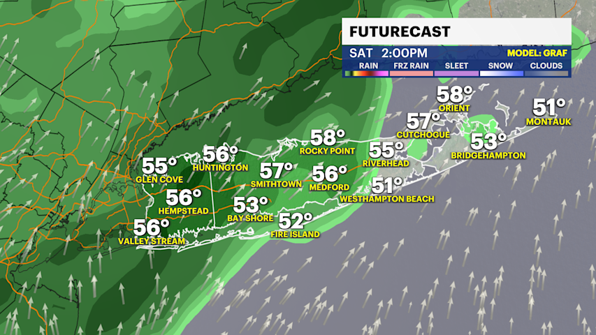 Video thumbnail for Spotty showers today; thunderstorm chance for Saturday and mostly dry for Mother's Day