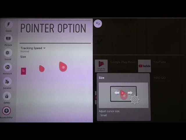 Video thumbnail for How to Change Pointer Size in LG LED Smart TV? (LG39LB650V)