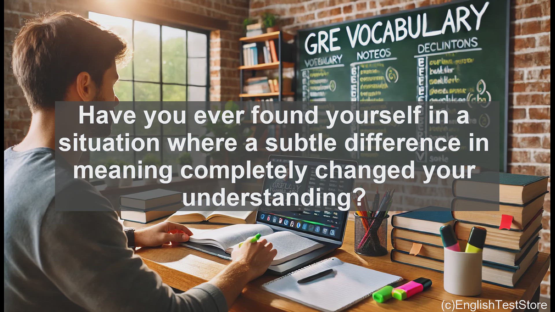 'Video thumbnail for GRE Vocabulary Lesson: Exploring the Nuances of Language'