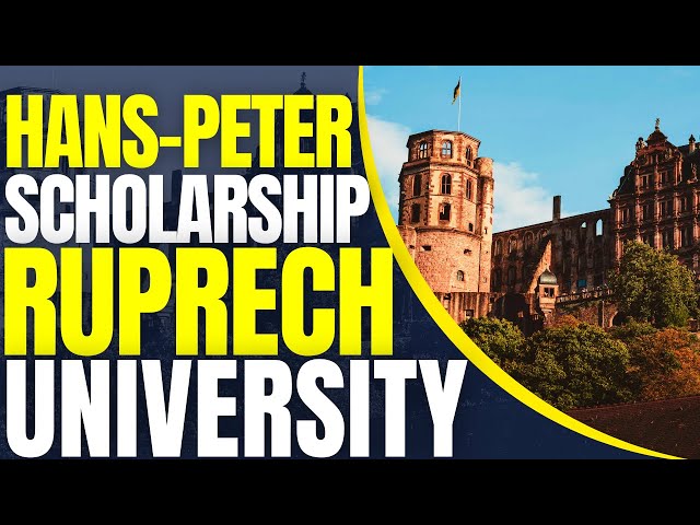 Video thumbnail for Hans-Peter Wild Talent Scholarships at Ruprecht Karl University of Heidelberg | Study in Germany
