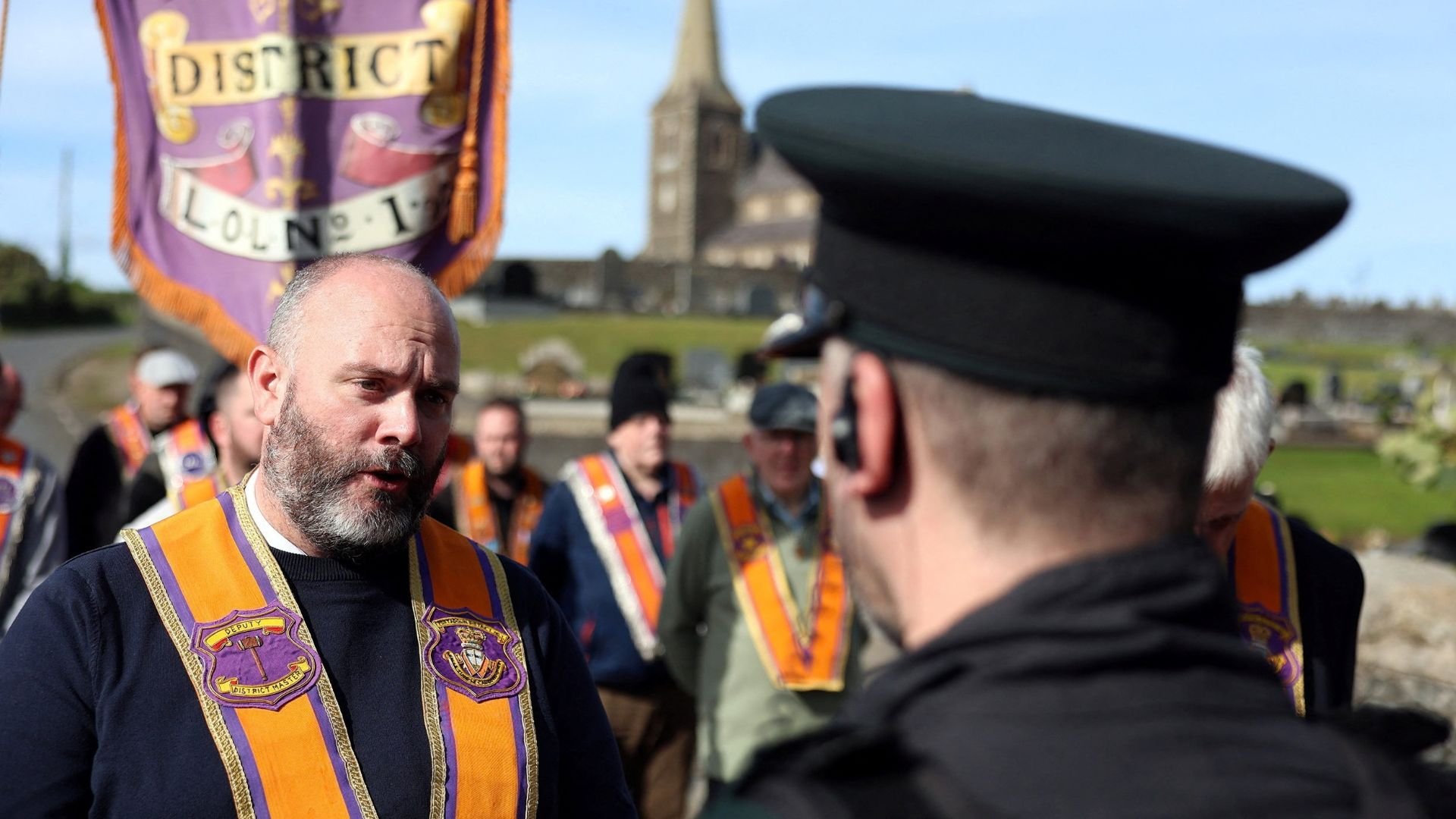 Video thumbnail for Orange Order march revives tensions in Northern Ireland’s Portadown
