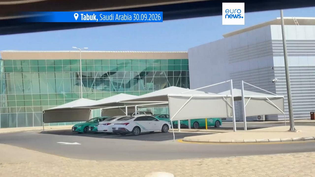 Video thumbnail for Attacker's identity and motive unknown after flydubai flight to Israel escapes disaster after pilot stabbed