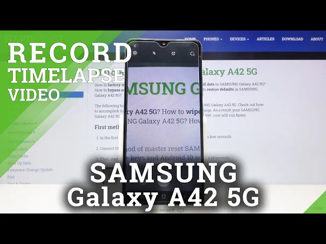 Video thumbnail for How to Record Timelapse Video in Samsung Galaxy A42 5G - Camera Settings