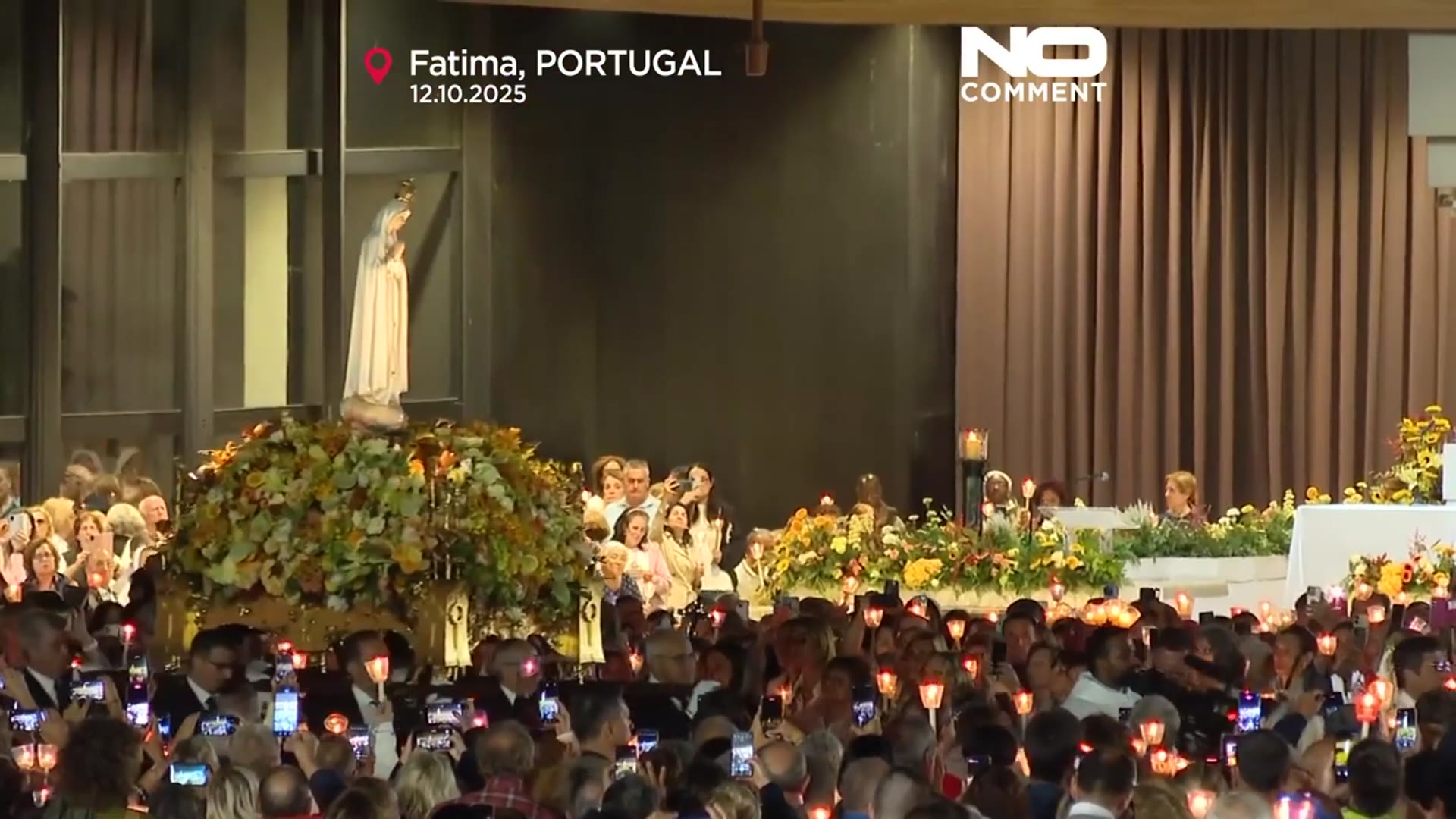'Video thumbnail for Thousands gather at Fatima Shrine for final pilgrimage of the year'