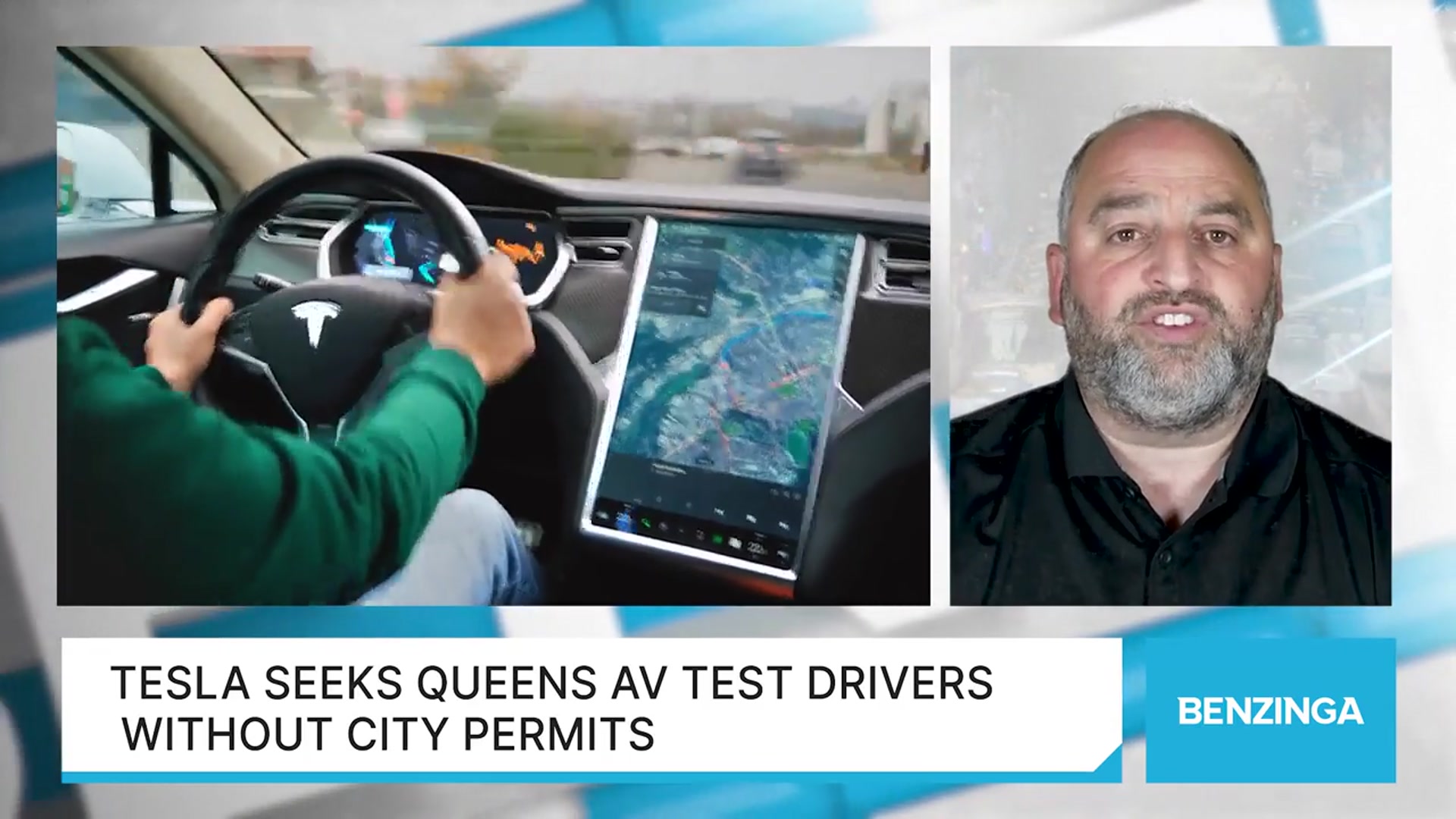'Video thumbnail for Tesla Seeks Queens AV Test Drivers Without City Permits'