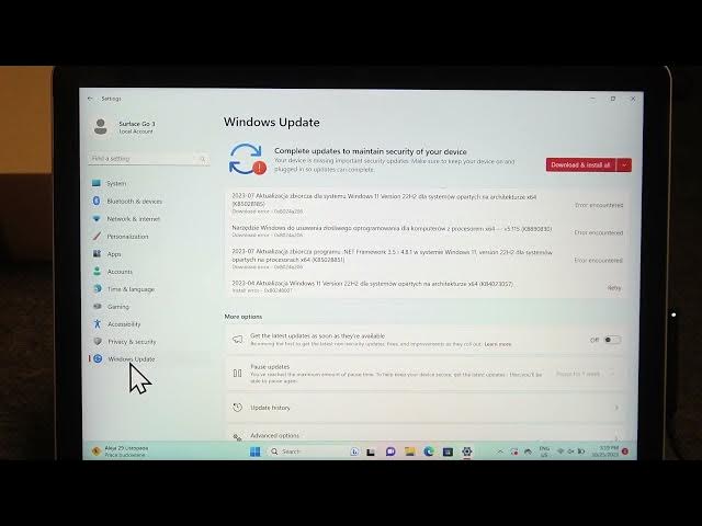 Video thumbnail for How to Check for Windows Updates on Microsoft Surface Go 3