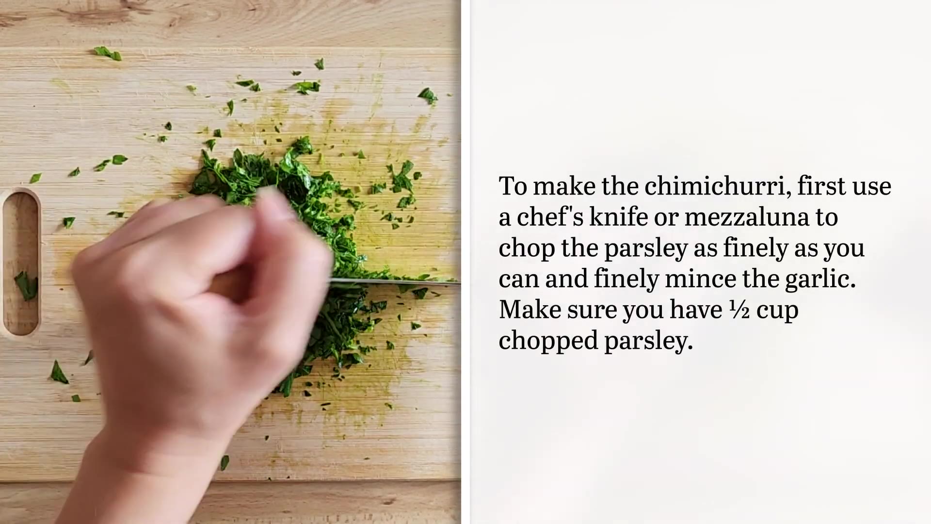 'Video thumbnail for Argentine-Inspired Chimichurri And Tomato Pizza Recipe'