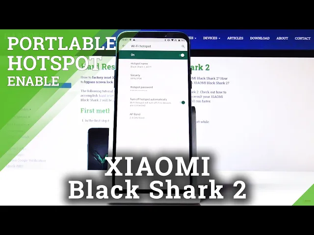 Video thumbnail for How to Set Up Portable Hotspot in XIAOMI Black Shark 2 - Network Sharing
