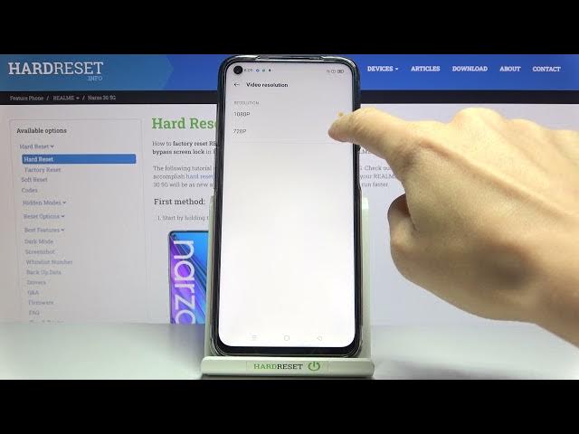 Video thumbnail for Change Video Resolution - Camera Additional Functions on REALME Narzo 30 5G
