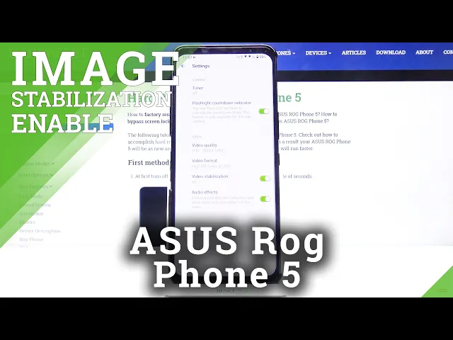 Video thumbnail for How to Add Image Stabilization – Camera Settings on ASUS ROG Phone 5