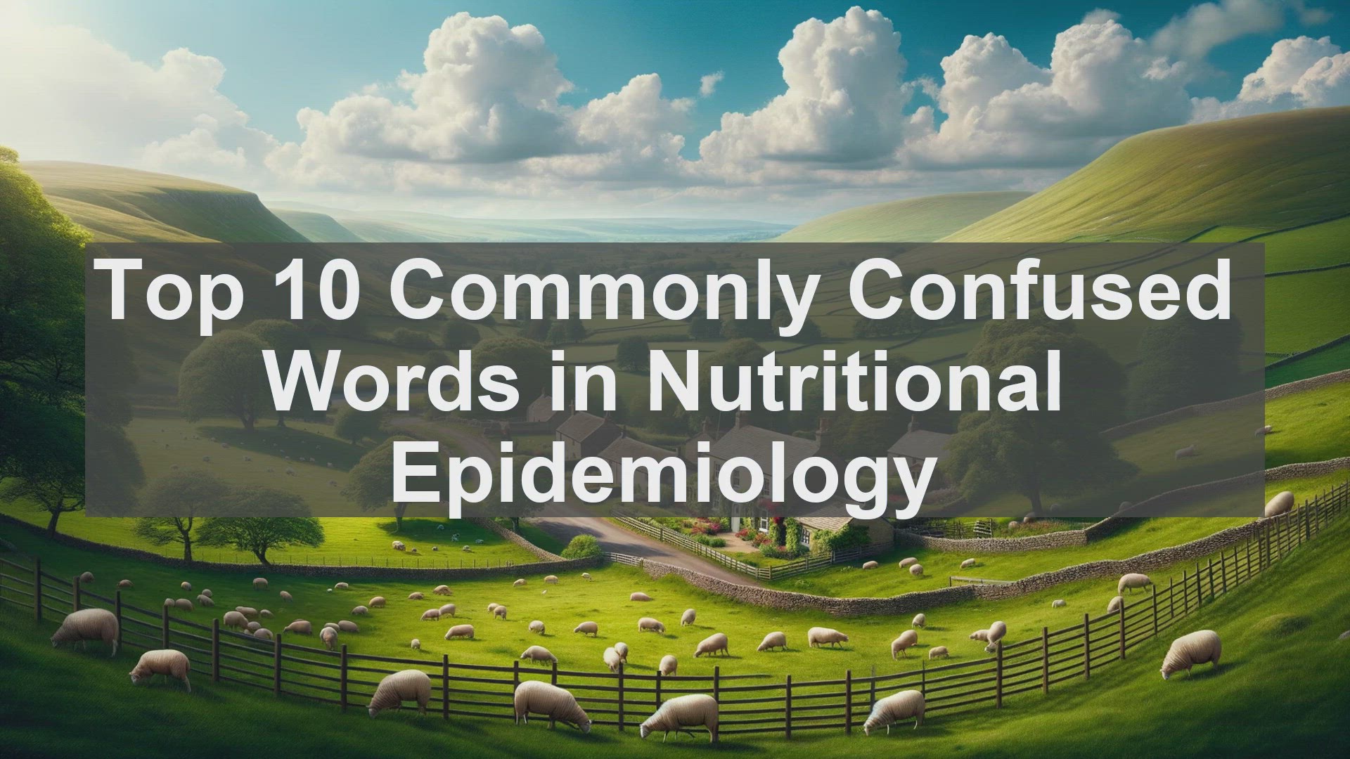 'Video thumbnail for Top 10 Commonly Confused Words in Nutritional Epidemiology'