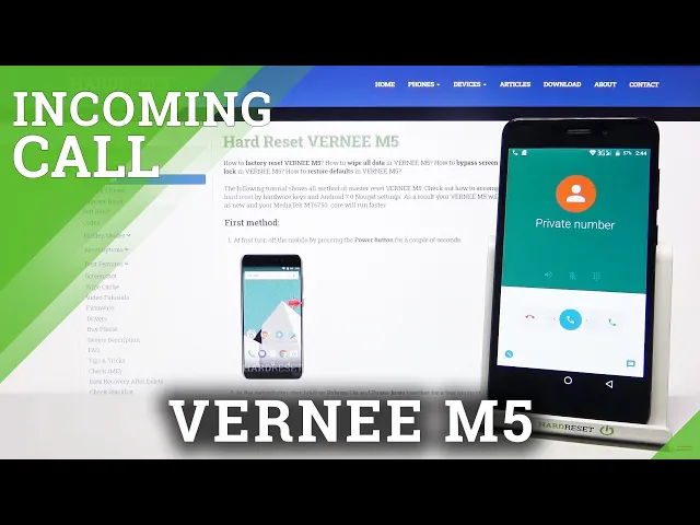 Video thumbnail for Incoming Call Screen Looks Like in VERNEE M5 – Incoming Call Options