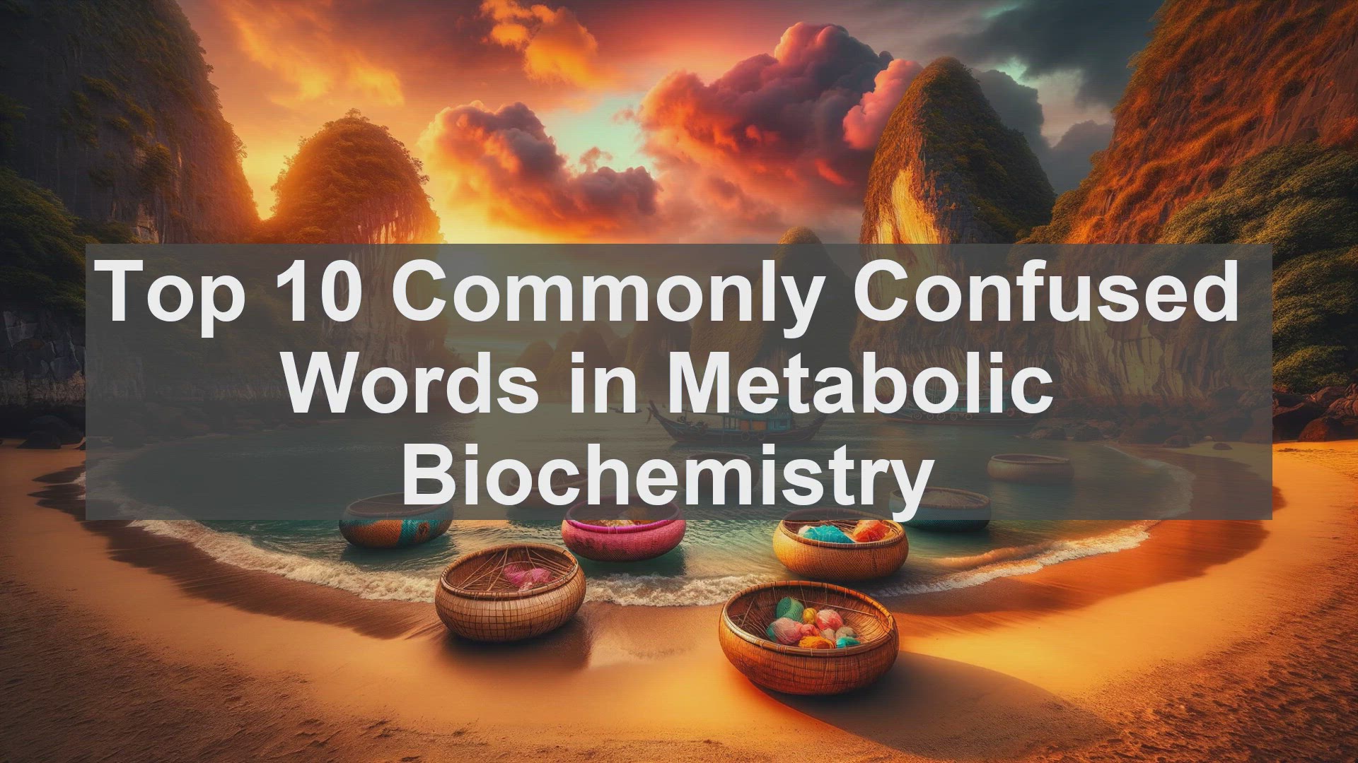 'Video thumbnail for Top 10 Commonly Confused Words in Metabolic Biochemistry'