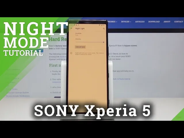 Video thumbnail for How to Activate Night Mode in SONY Xperia 5 – Eye Protection