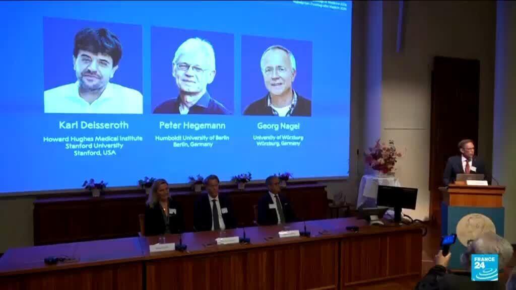 Video thumbnail for US, German scientists win Nobel medicine prize for work on light and brain