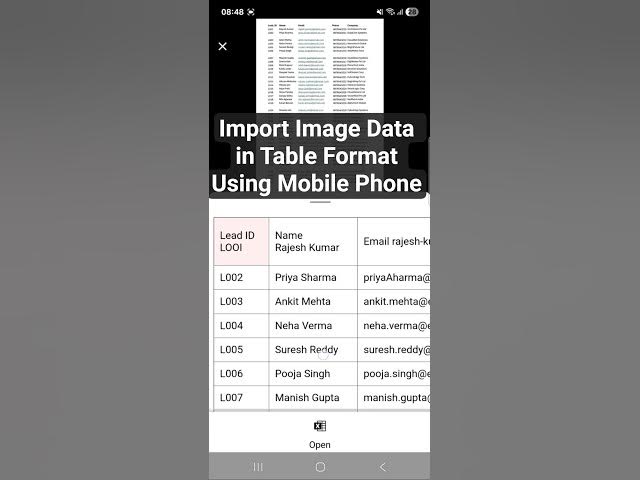 Video thumbnail for How to Import Image Data into Table Format in Excel  #excel