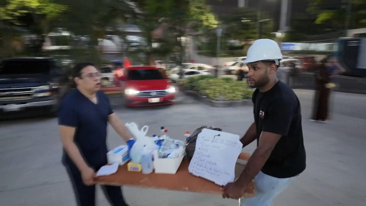 Video thumbnail for Venezuela: Rescue efforts continue in Caracas after powerful earthquakes strike Venezuela.