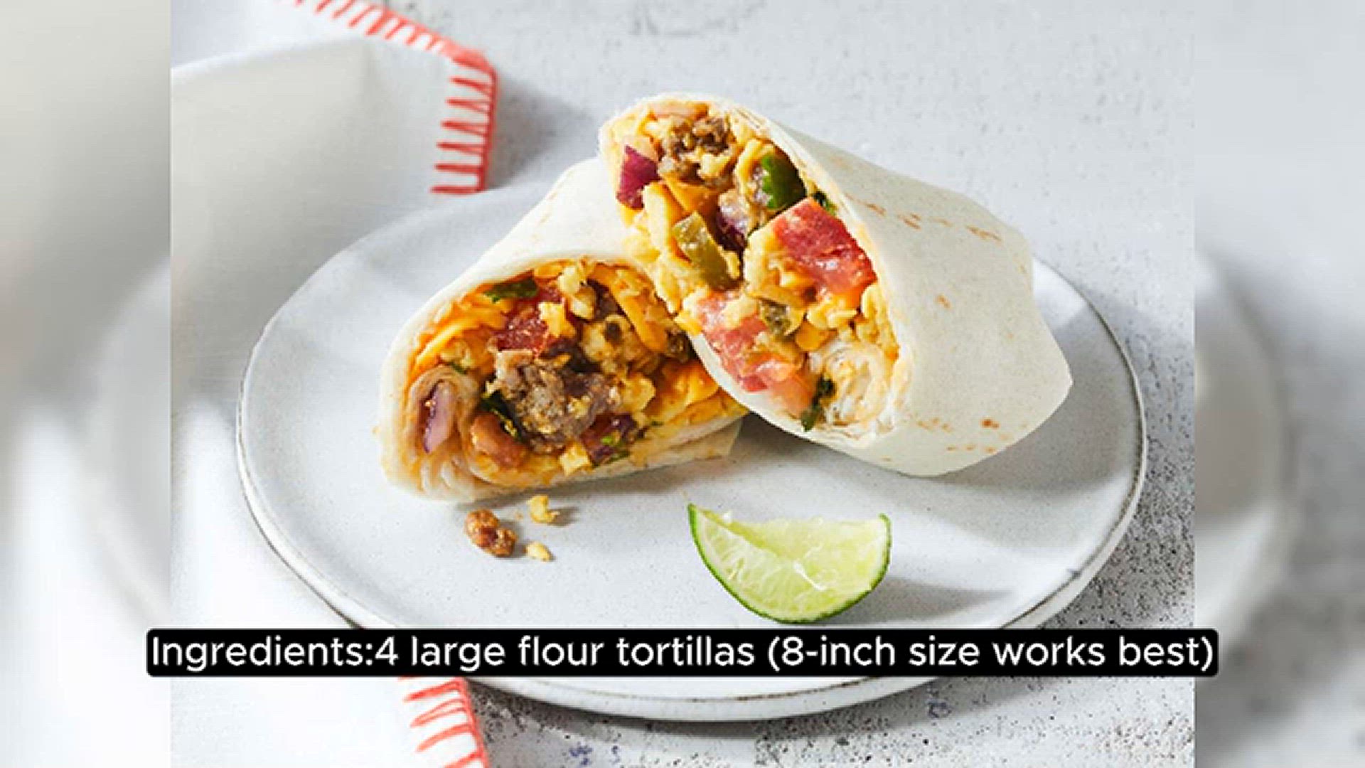 'Video thumbnail for Southwest Breakfast Burritos'
