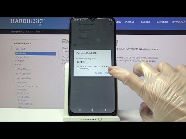 Video thumbnail for How to Connect Bluetooth Device with Nokia G20 – Bluetooth Settings