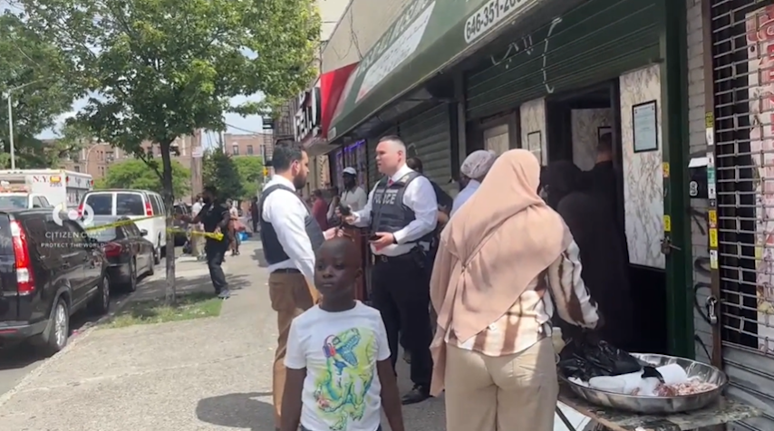 Video thumbnail for Gunfire erupts outside Highbridge mosque; 2 people of interest in custody