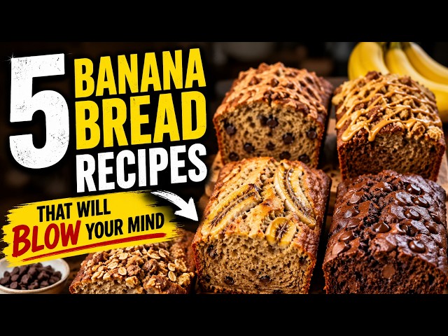 Video thumbnail for 5 Banana Bread Recipes That Will Blow Your Mind