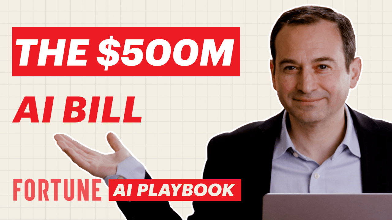 Video thumbnail for Why corporate boardrooms are facing AI sticker shock | Fortune AI Playbook