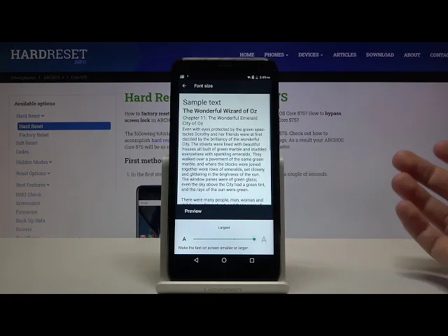 Video thumbnail for How to Change Font Size on Archos Core 57S – Adjust Text Size