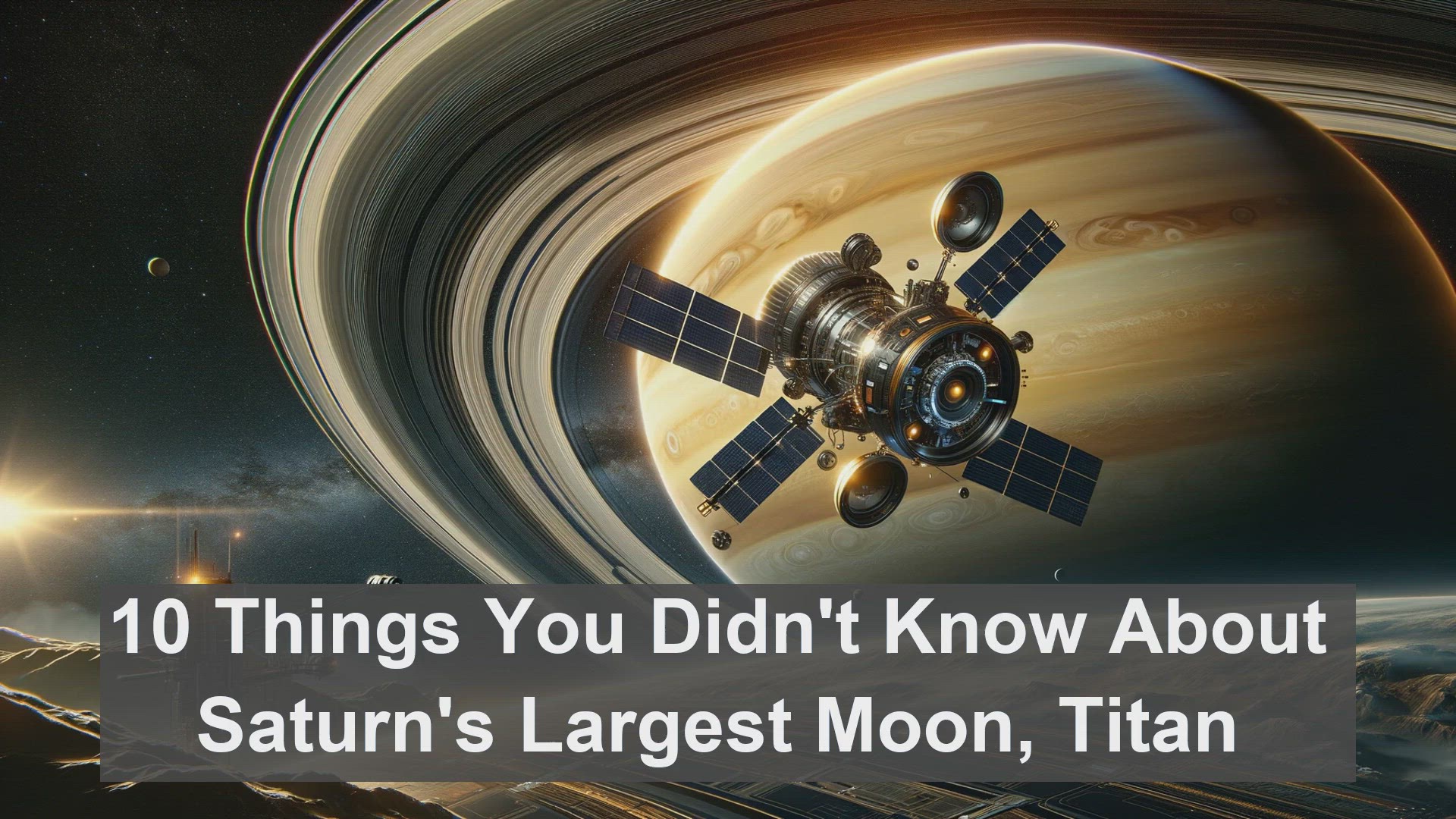 'Video thumbnail for 10 Things You Didn't Know About Saturn's Largest Moon, Titan'