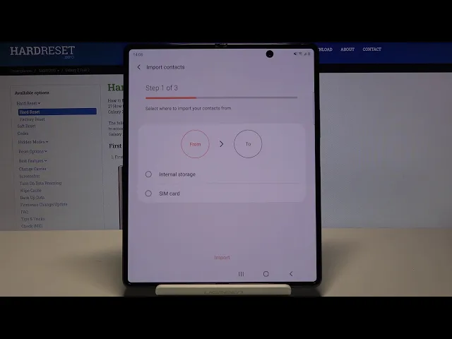 Video thumbnail for How to Copy Contacts on Samsung Galaxy Z Fold 2 - Transfer Numbers from SIM to Internal Storage